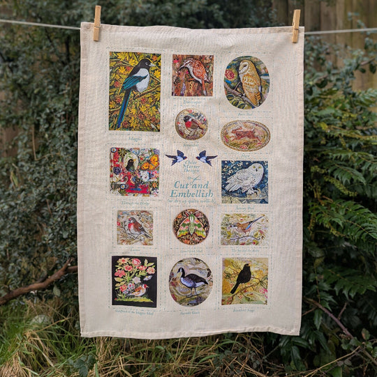 Cut and Embellish no 2 - Tea towel