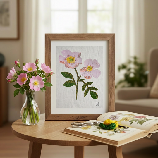 Raw Edge Appliqué Stitch Kit - Wild Dog Rose