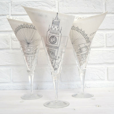 Set of Two London Linen Napkins