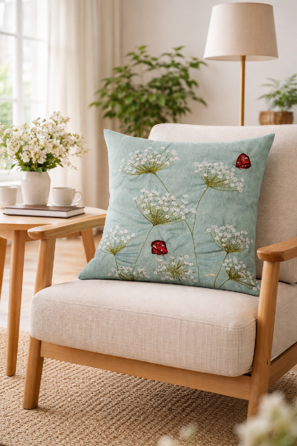 Cow Parsley Luxury Cushion