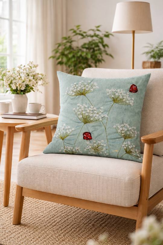 Cow Parsley Luxury Cushion