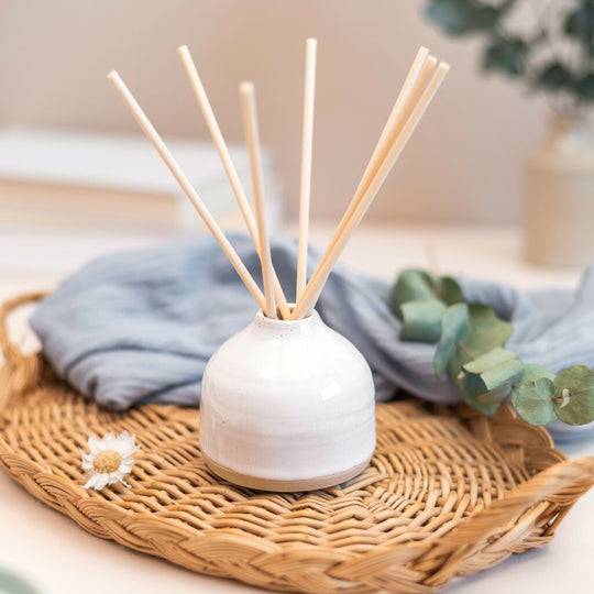 Refillable Ceramic Diffuser in Soft White