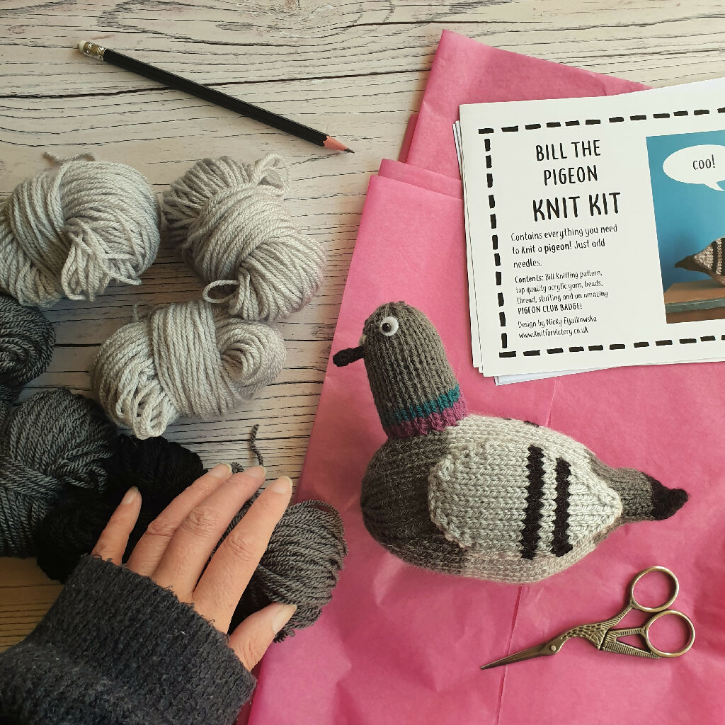 pigeon knitting kit