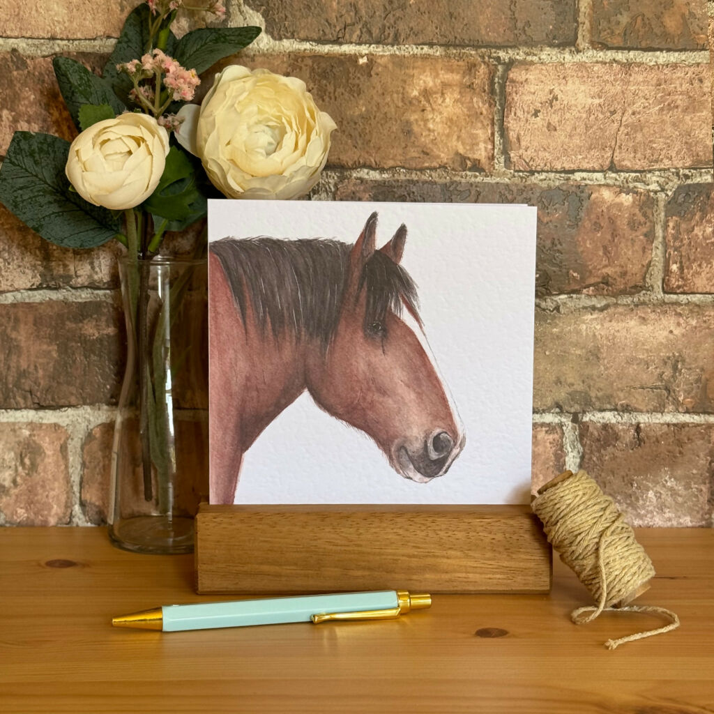 Shire Horse Greetings Card