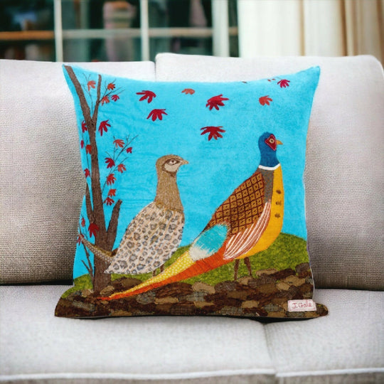 Pheasants Luxury Cushion