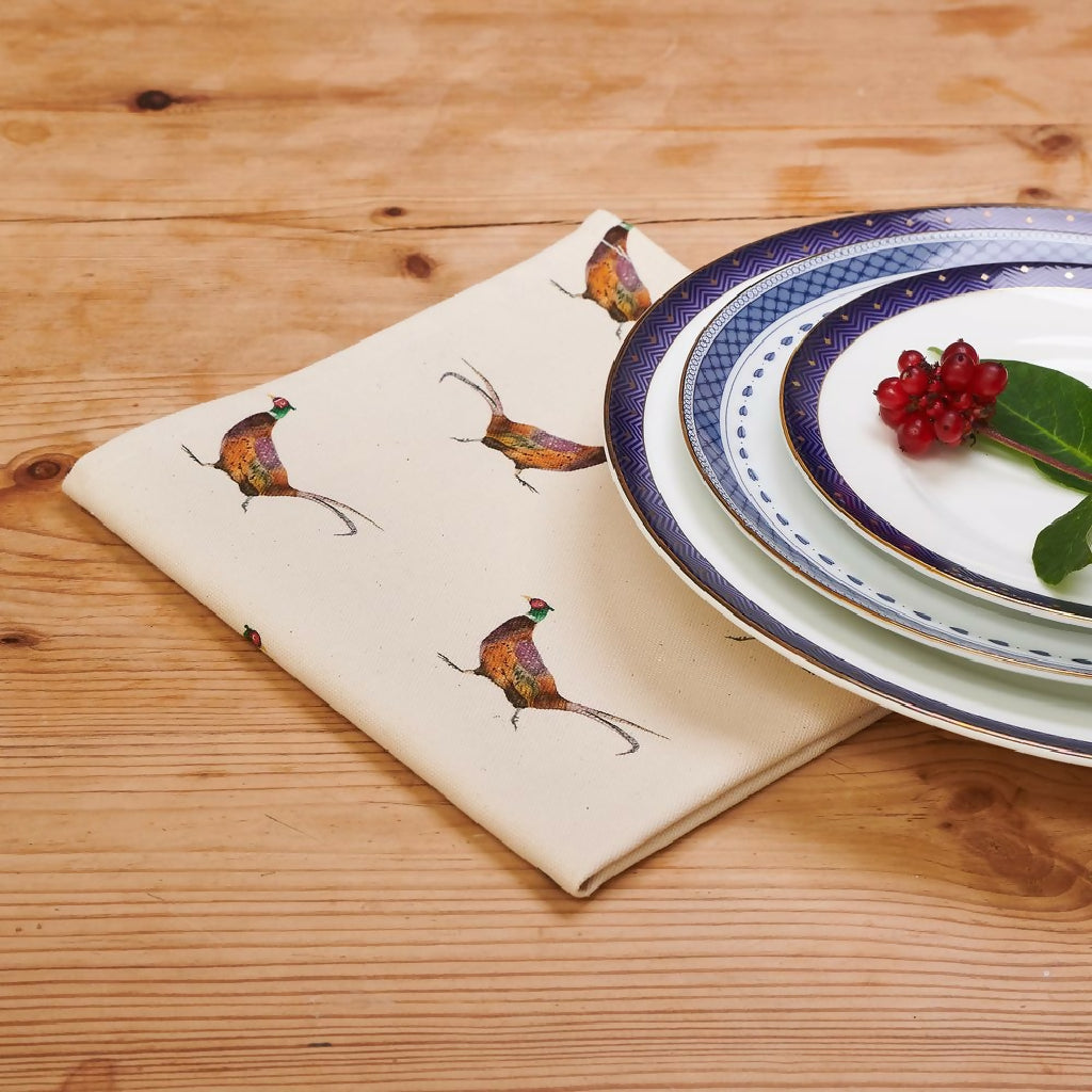 Pheasant napkin