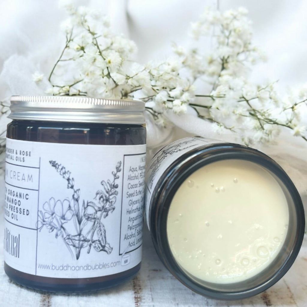 Soothing Magnesium Cream for sleep with Clary Sage Lavender and Rose Geranium 150g Large