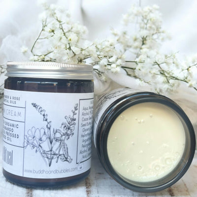 Soothing Magnesium Cream for sleep with Clary Sage Lavender and Rose Geranium 150g Large