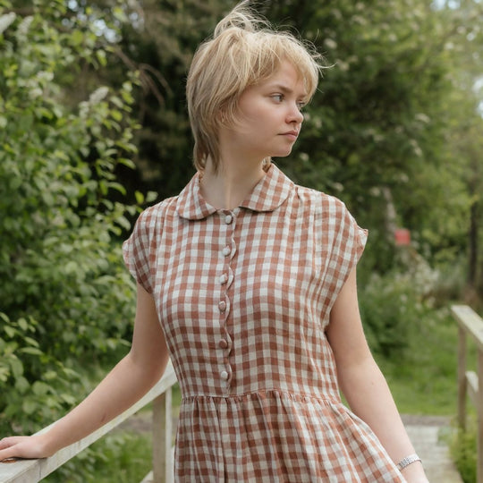 HAND CRAFTED SCALLOPED DRESS