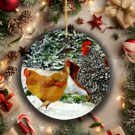 Lord of The Roost Ceramic Christmas Tree Ornament