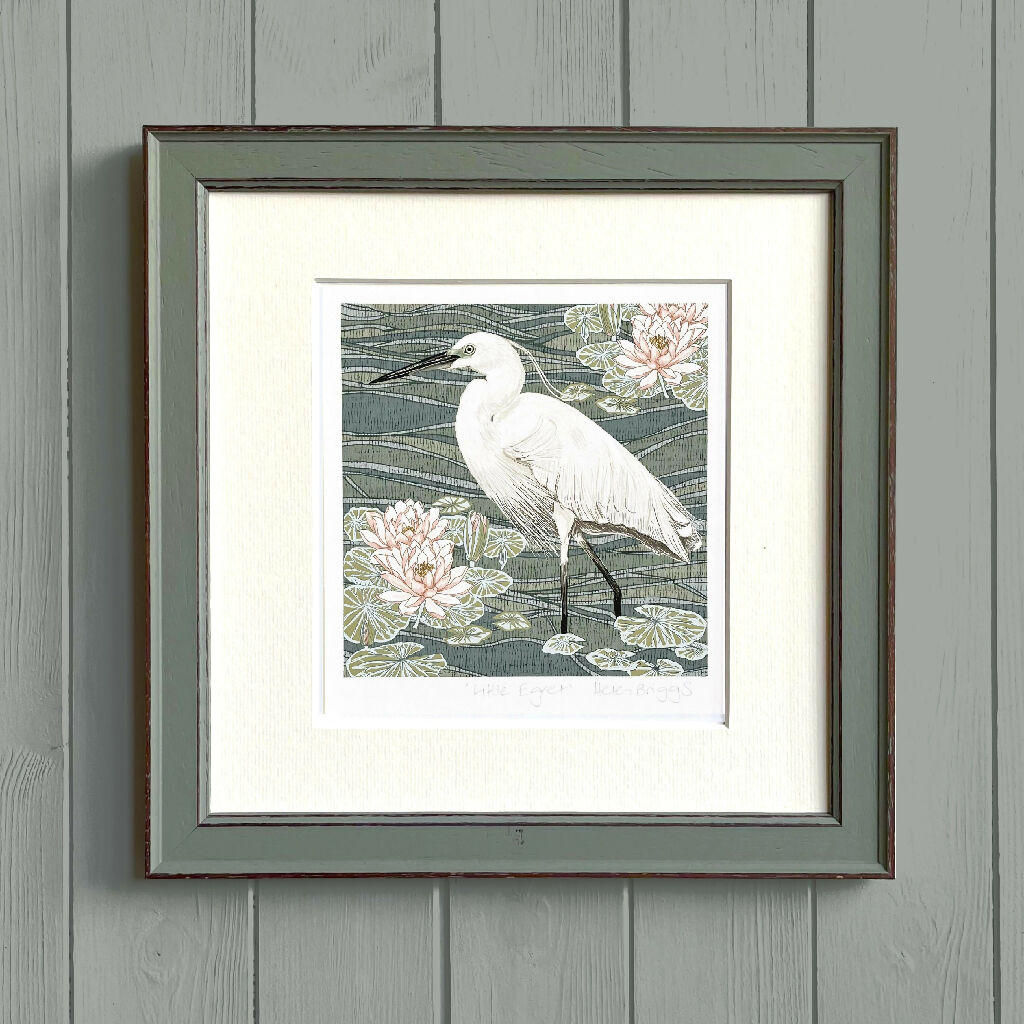 Little Egret - Signed and Mounted Giclée Art Print