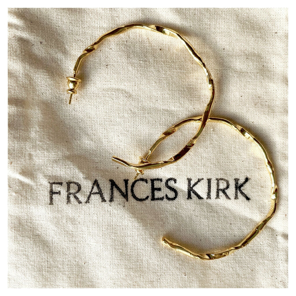 Large Crumpled Hoops