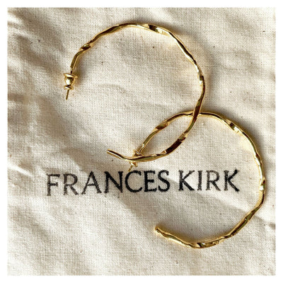 Large Crumpled Hoops