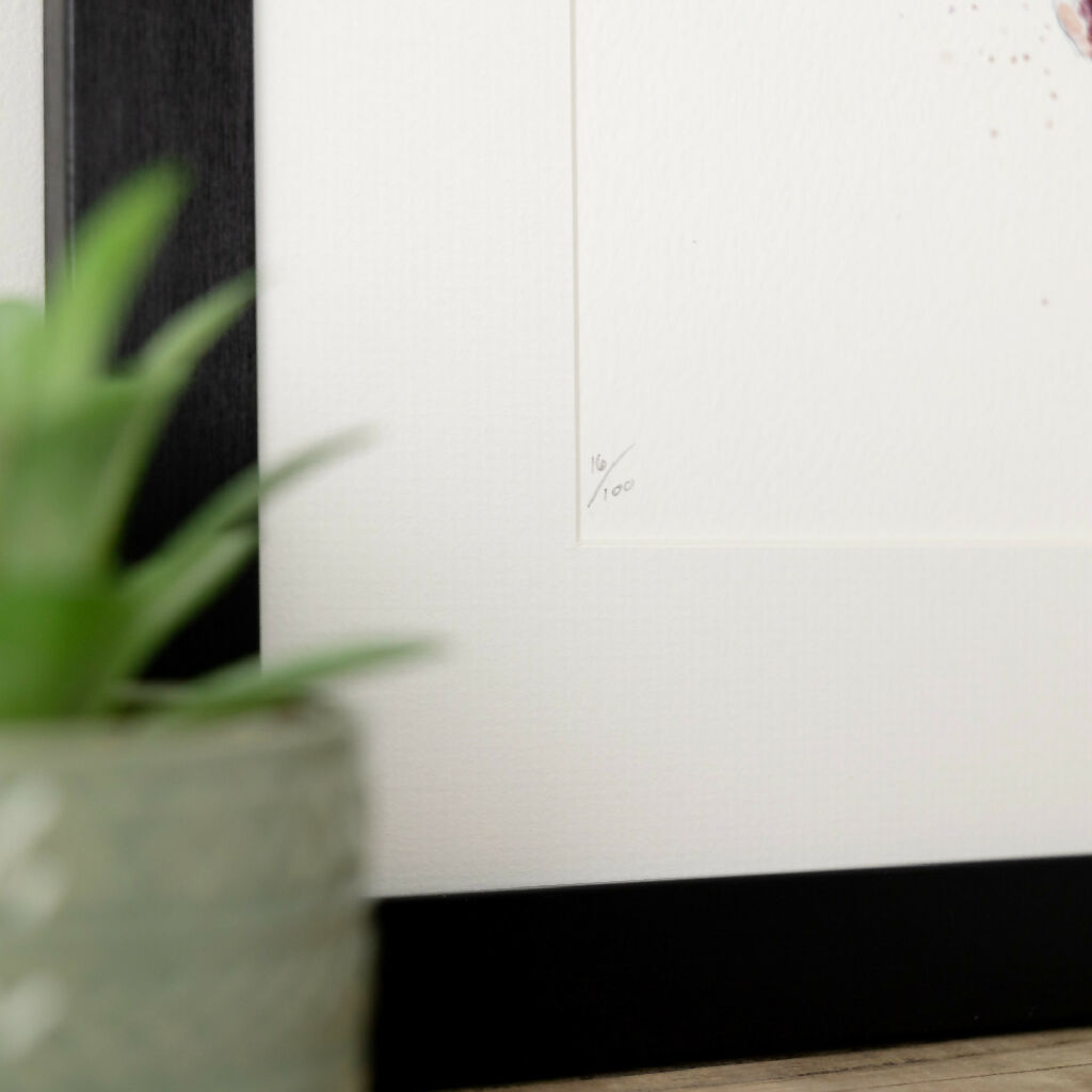 Cuddling Otters Limited Edition Print 'Otterly in Love' | Jina Gelder Illustration