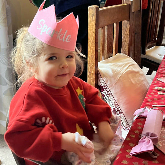 Personalised Re-usable Festive Crowns