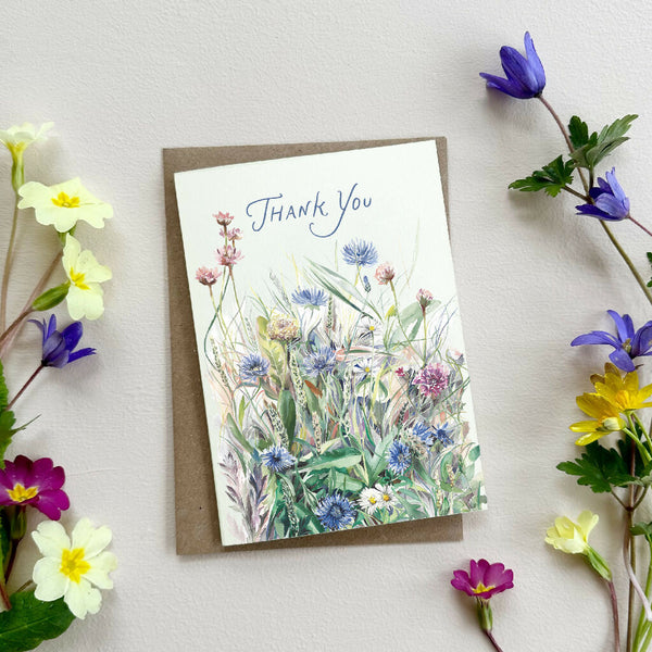 Meadow Flowers Thank You Card