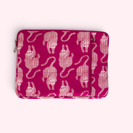 Laptop or iPad Case | Pink Tiger Print