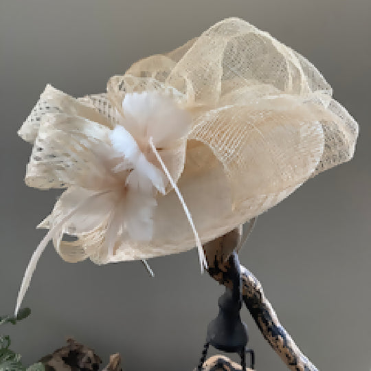 Ivory Fascinator Head Piece