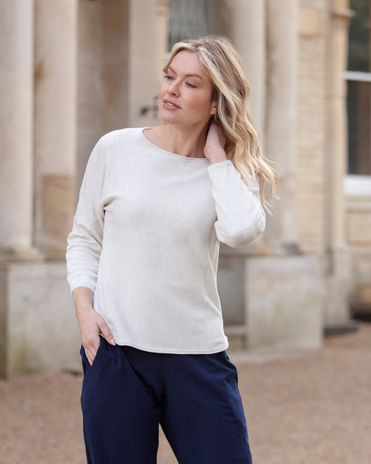 Lola organic cotton ribbed jumper