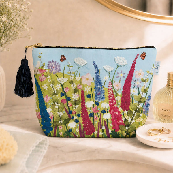 Wild Summer Velvet Cosmetic Bag