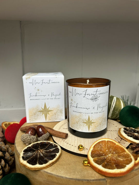 Frankincense & Myrrh Luxury Christmas Soy Wax Candle