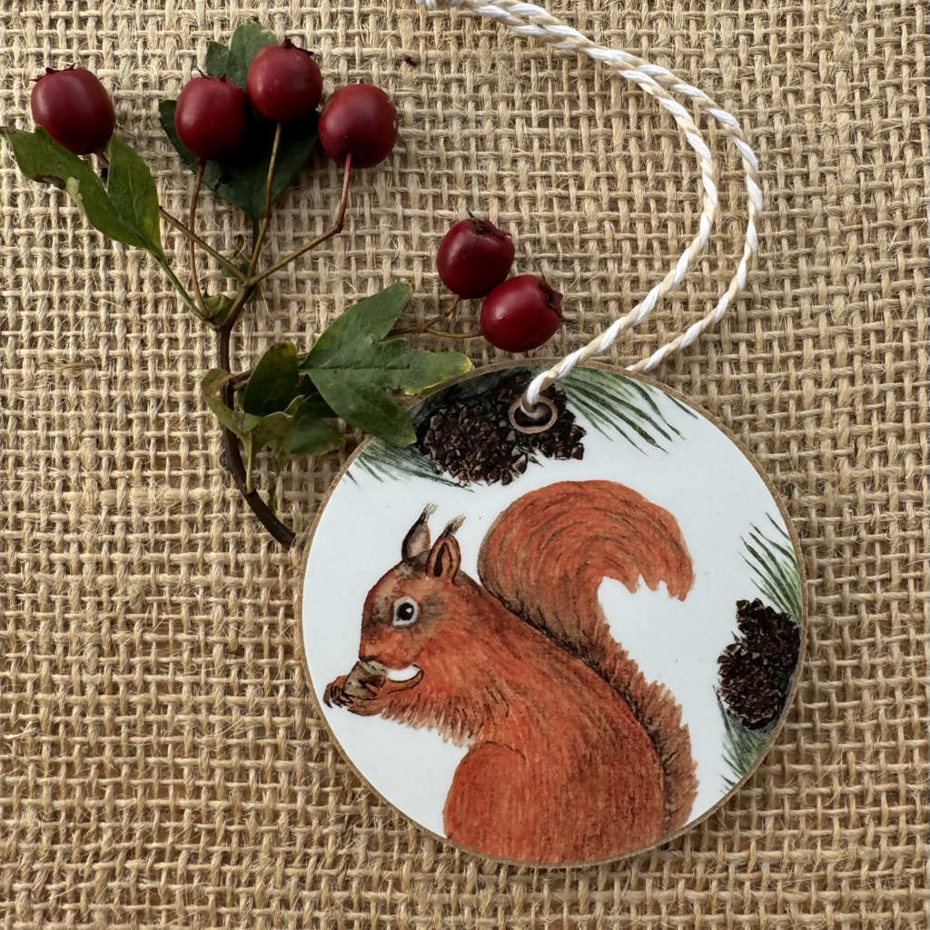 Red Squirrel Christmas Decoration 2