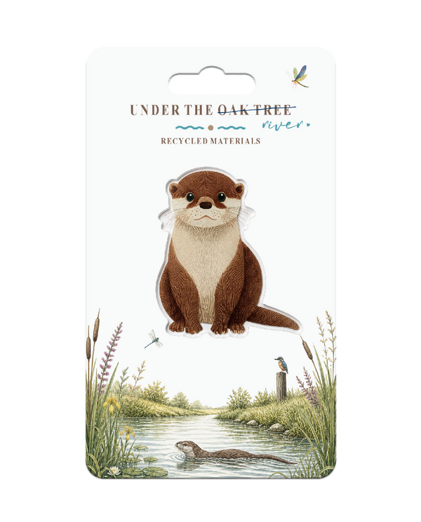 Badge - Otter River Nature Wildlife Brooch Gift