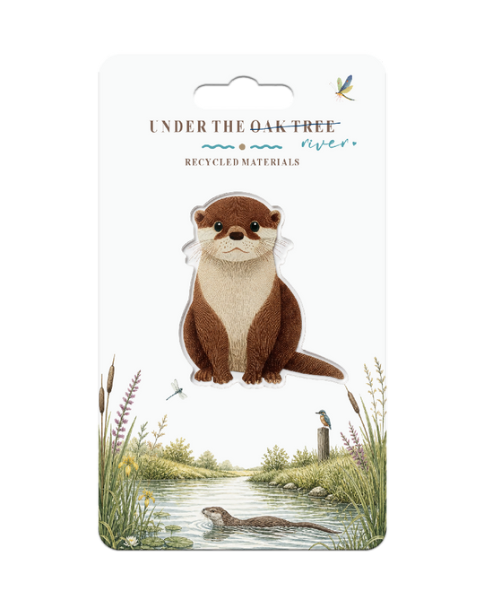 Badge - Otter River Nature Wildlife Brooch Gift