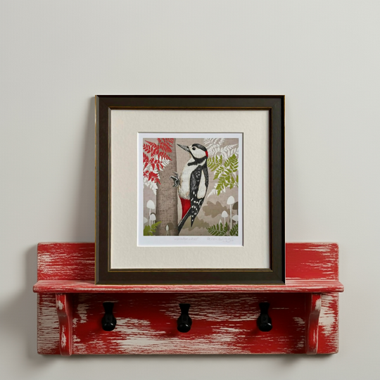 Woodpecker -Signed and mounted Giclée Art Print