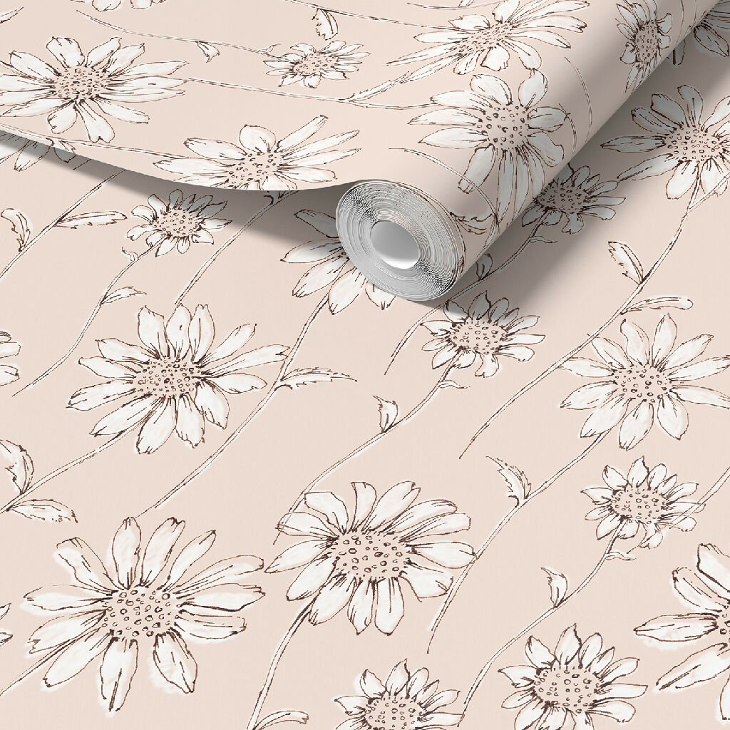 Caja-pink-eco-daisy-wallpaper-cornish