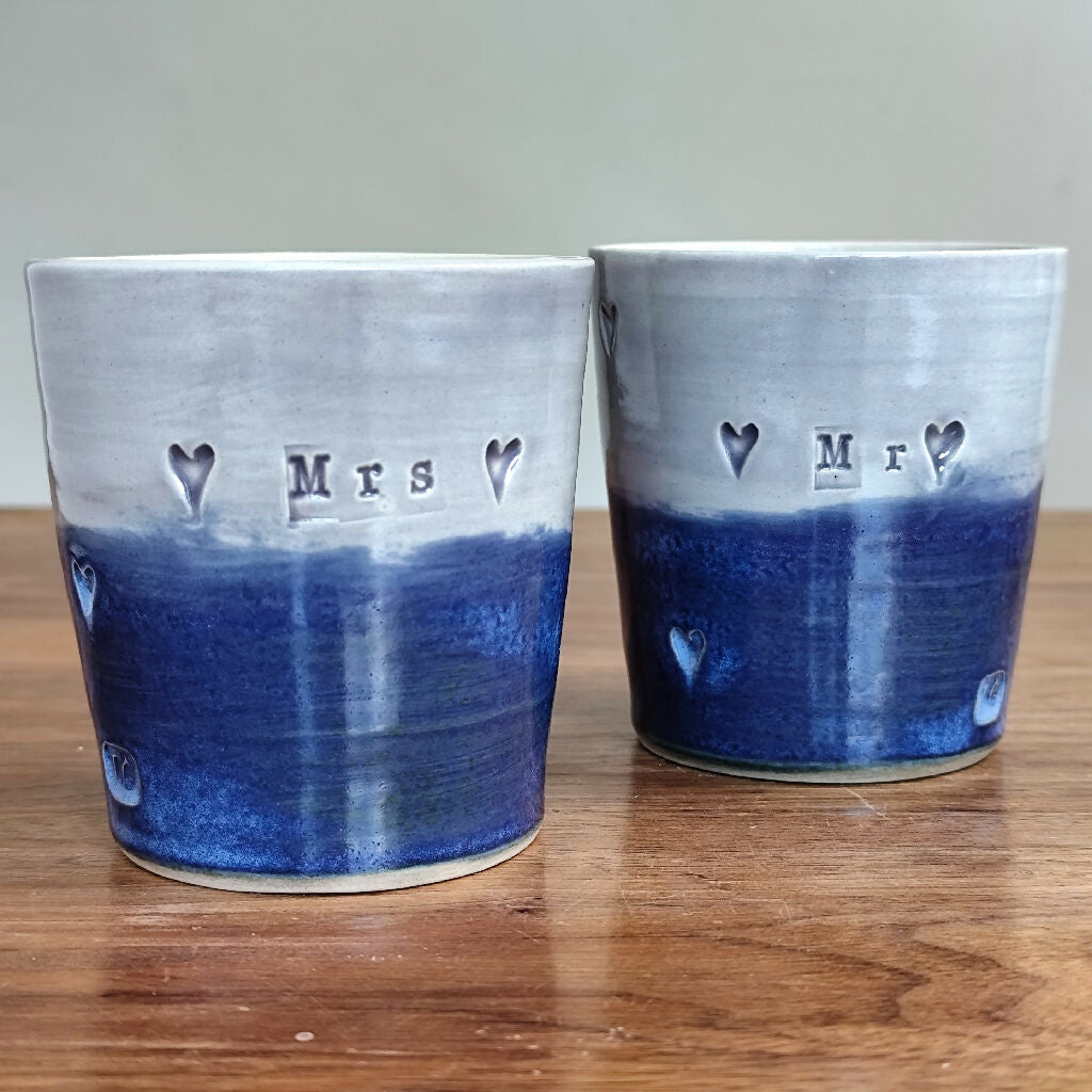 Tumbler In Blue Purple Wedding Gift For A Couple