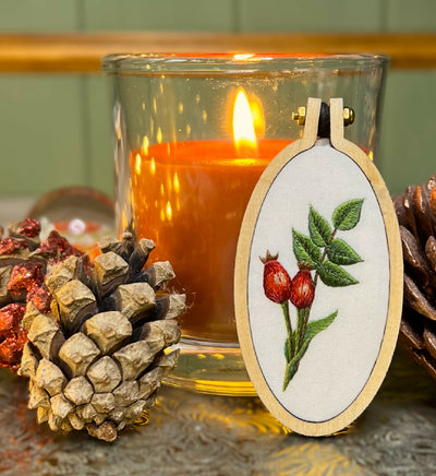 Rose hips on white 1