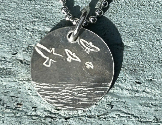 Birds over the Sea Necklace
