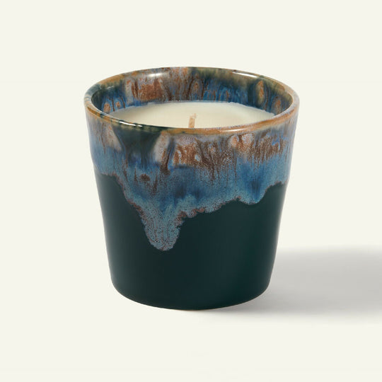 Refillable Coffee Cup Candle in Nordic Spruce