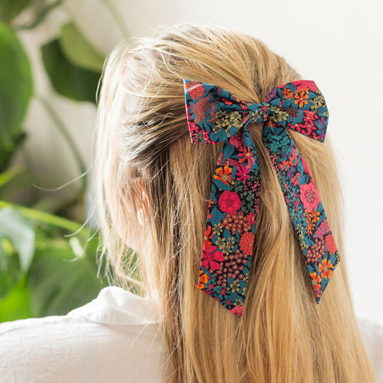 Liberty Bow Hair Clip - Ciara C Print