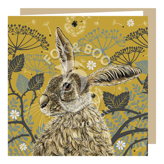 Hare Greeting Card