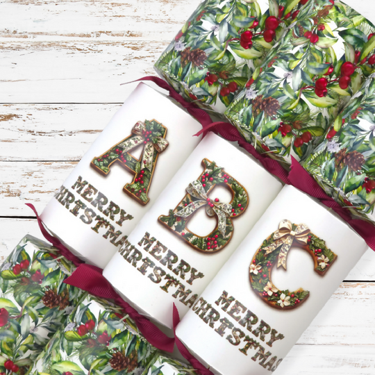 Letters A to Z | Single Christmas Cracker Making Craft Kit | Traditional Design