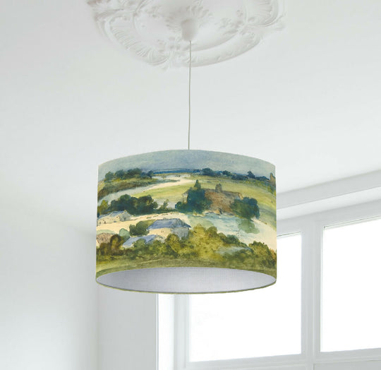 Watercolour Landscape Fine Art Lampshade