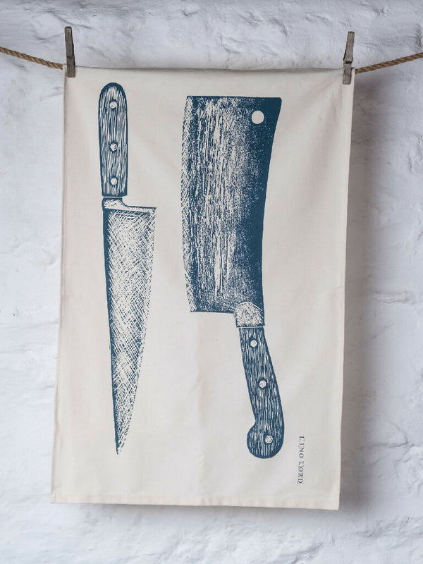 Knife & Cleaver Organic Cotton Tea Towel
