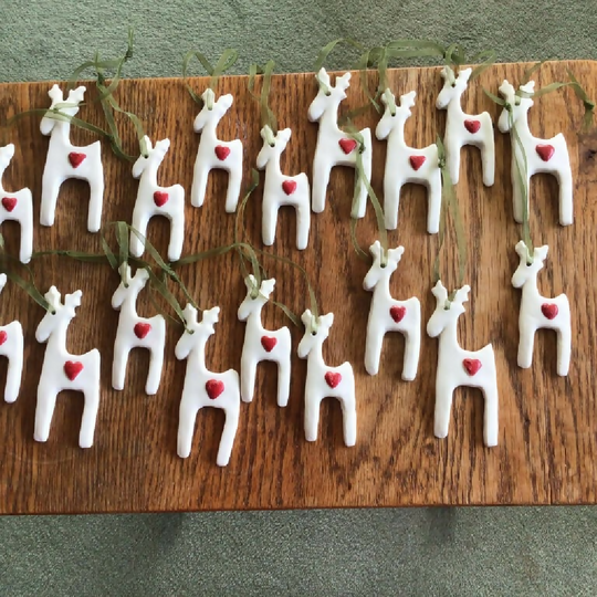 Porcelain Hanging Reindeer