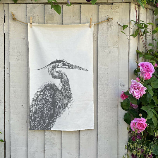 Heron Tea Towel