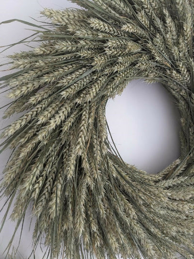 Handamde Forever Wreath Made From Green Wheat