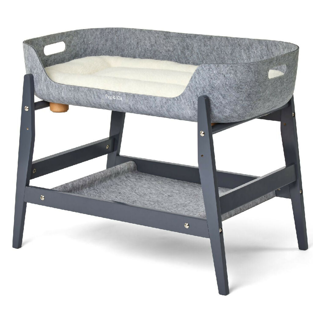 PetNest_Bedside Stand_Angled_Slate_Natural Mattress LR