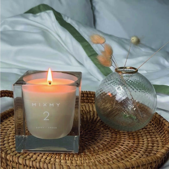 2. Berry / Green Primary Candle