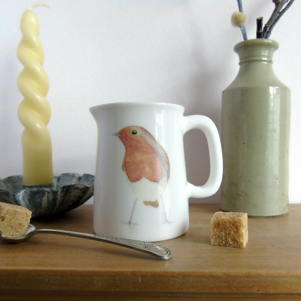 robin cream jug