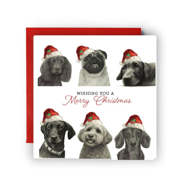 Christmas Dogs Christmas Card