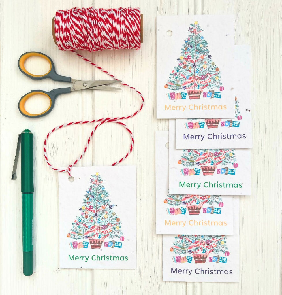 seed paper christmas tags 2