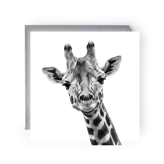 Hand Drawn Giraffe Greeting Card