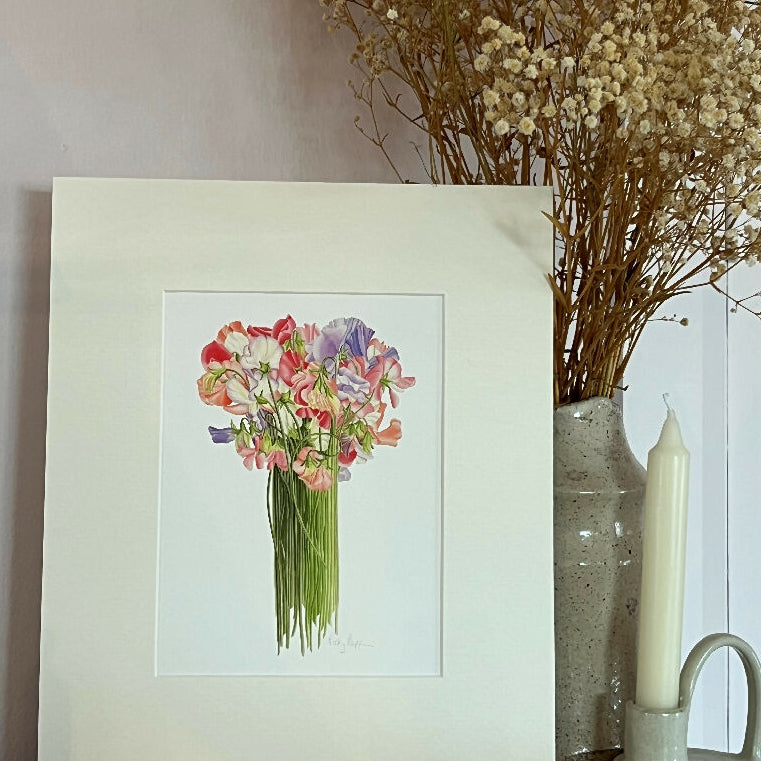 Sweet Peas Flower Print