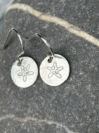 Starfish Silver Earrings